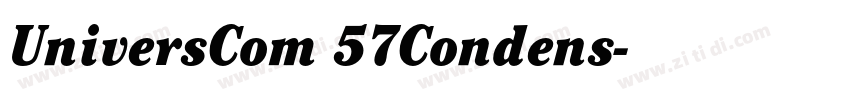 UniversCom 57Condens字体转换